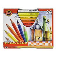 Карандаши цветные 24 Koh-I-Noor Triocolor 3154N24007KS трех