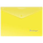Папка-конверт на кнопке A5 Berlingo OBk_05005, 180 мкм, желтая