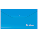 Папка-конверт на кнопке С6 Berlingo AKk_06302, 180 мкм, синяя
