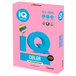 Бумага цветная IQ Color А4, 80 г/м.кв, 500 л. PI25 розовый пастельный