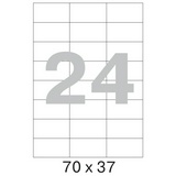 Этикетки самоклеящиеся Mega Label А4 70х37 мм, 70 г/м&sup2; 24 шт. на листе, 100 л