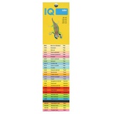 Бумага цветная IQ Color А4, 160 г/м, 250 л. YE23 желтый пастельный