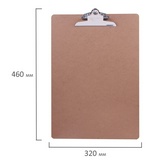 Папка-планшет BRAUBERG Eco 232226, А3, цвет коричневый, МДФ, 3 мм, 320х460 мм
