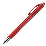 Ручка шариковая автоматическая Attache Happy, красный корпус, синяя, 0.5 мм