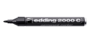 Маркер Edding 2000C/1 перманентный, 1.5-3 мм, черный