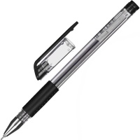 Ручка гелевая Attache Gelios-030, черная, игольчатый