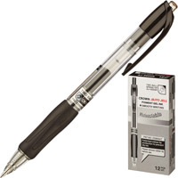 Ручка гелевая Crown AJ-5000R черная, автоматическ�