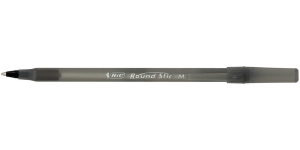 Ручка шариковая Bic Round Stic черная, 920568 0,4 мм