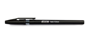 Ручка шариковая Attache Basic, черная паста, 0.5 мм