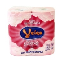 Бумага туалетная Veiro classic 2-слойная, розовая 4