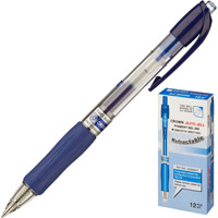 Ручка гелевая Crown AJ-5000R синяя, автоматическа�