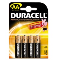 Батарейки Duracell LR6 Alkaline MN1500 BL4 AA, 1,5V 4 шт