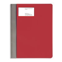 Скоросшиватель пластиковый Bantex Manager 3420/09 красный, с карманом для визитки A4