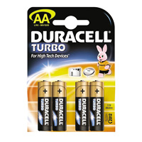 Батарейки Duracell Turbo Max Alkaline LR6 MX1500 BP4 A316 AA,