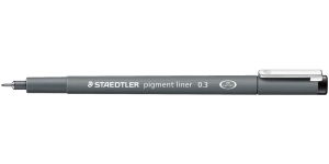 Линер Staedtler pigment liner 308 03-9 черный, 0,3 мм