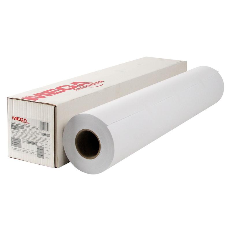 Бумага широкоформатная ProMEGA engineer 75 г 841 мм х 175 м, 76 мм