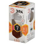 Лампа светодиодная ЭРА P45-5w-827, 5Вт, E14, 2700К, теплый белый