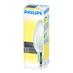Лампа накаливания Philips, свеча матовая, 60Вт, цоколь E14