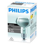 Лампа накаливания Philips, зеркальная, 75Вт цоколь E27