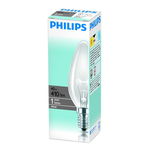 Лампа накаливания Philips, свеча прозрачная 40Вт, цоколь E14