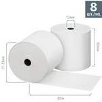 Чековая лента из термобумаги Promega jet 80 х 80 х 12 м, 48 г/кв.м