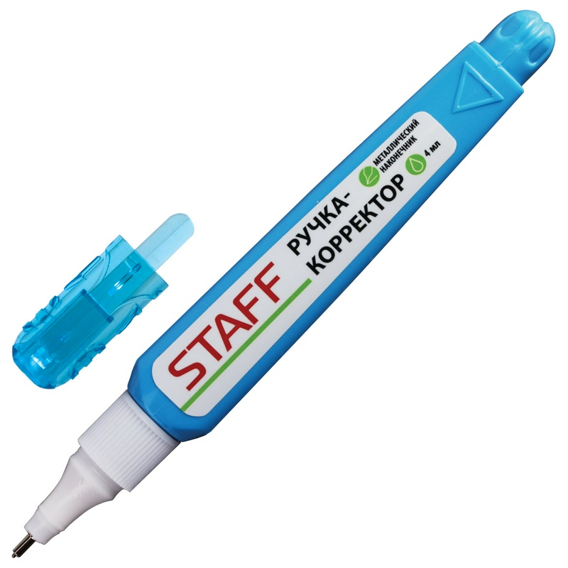 Ручка-корректор STAFF 226815, 4 мл, металлический наконечник