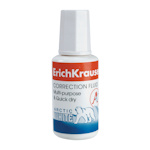 Корректирующая жидкость Erich Krause Arctic White 20 мл, на химической основе