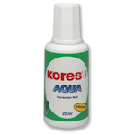 Корректирующая жидкость Kores Aqua 20мл, на водной основе