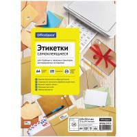 Этикетки самоклеящиеся OfficeSpace 16211, А4 105х59,4 мм, 10 шт. 100 л