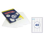 Бумага самоклеющаяся Mega Label А4 48.5х25.4 мм, 70 г/м² 40 шт. 100 л