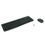 Набор беспроводной LOGITECH Wireless Combo MK270, клавиатура, мышь 2 кнопки + 1 колесо-кнопка, черны…