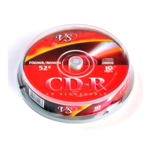 Диск CD-R VS 700Mb 52x cakebox 10 шт