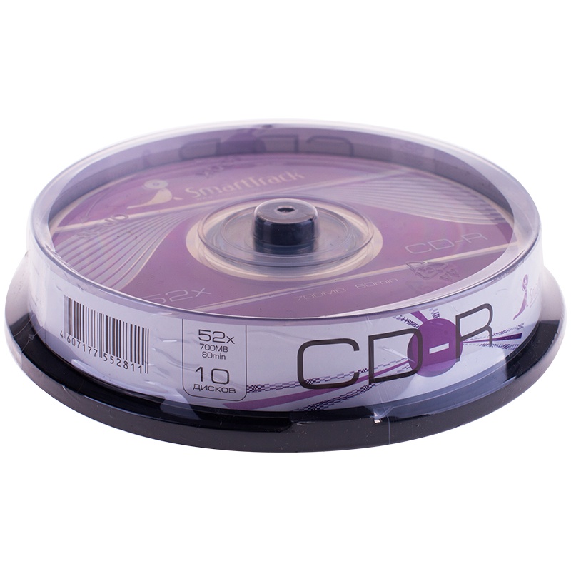 Диск CD-R 700Mb Smart Track ST000148 52x Cake Box (10шт)