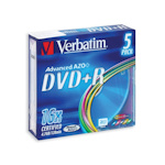 Диск Verbatim DVD+R Color43556. 4.7 Gb Slim 5 шт. упак