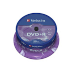 Диск DVD+R 4.7 Gb CakeBox Verbatim 25 шт. упак