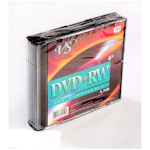 Диск DVD+RW VS 4.7 Гб, 4x, slim, 5 шт
