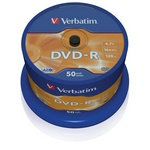 Диск DVD-R 16x 4.7Gb CakeBox Verbatim 50 шт