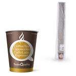Одноразовые стаканы 165 мл ФОРМАЦИЯ Taste Quality HB70-195-0071-1, КОМПЛЕКТ 100 шт, бумажные односло…