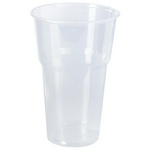 Одноразовые стаканы 500 мл, КОМПЛЕКТ 20 шт., пластиковые, "БЮДЖЕТ", прозрачные, ПП, холодное/горячее…