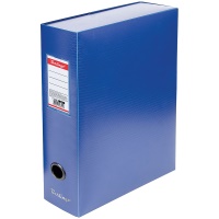 Папка архивная на кнопке Berlingo AB1002, 100 мм синяя, пластиковая