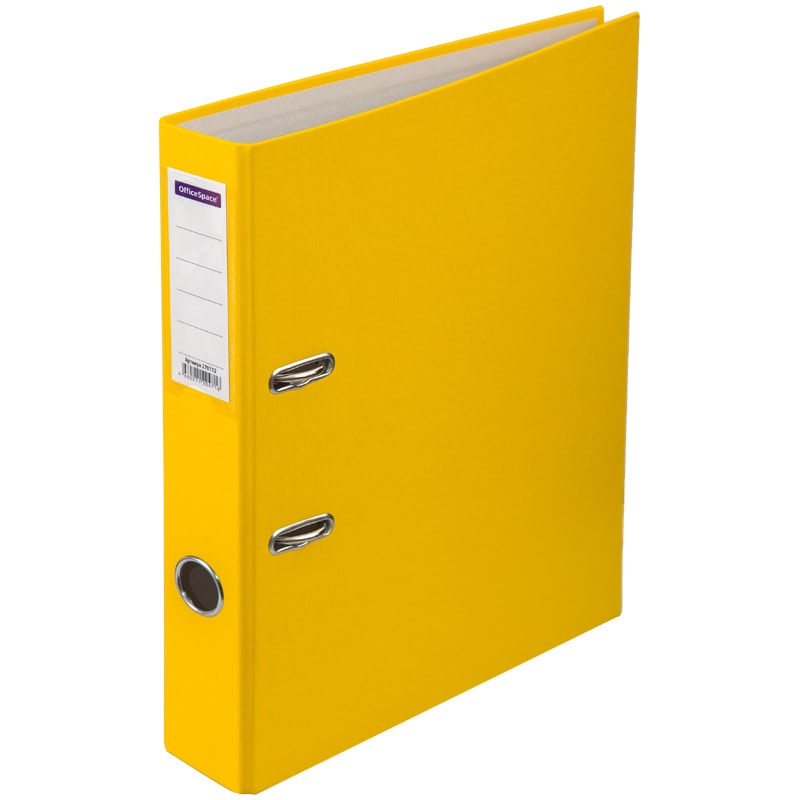 Папка-регистратор OfficeSpace 50 мм, А4, желтая