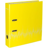 Папка-регистратор Berlingo Neon AMl70803, 70 мм, А4, ламинированная, неоновая желтая