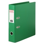 Папка-регистратор BRAUBERG 222654, с двухсторонним покрытием из ПВХ, 70 мм, светло-зеленая