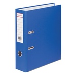 Папка-регистратор BRAUBERG с покрытием из ПВХ, 80 мм, с уголком, синяя (удвоенный срок службы), 2271…