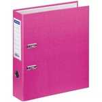 Папка-регистратор OfficeSpace 289635, 70 мм, бумвинил, с карманом на корешке, розовая