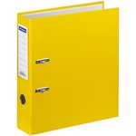 Папка-регистратор OfficeSpace 270117, 70мм, бумвинил, с карманом на корешке, желтая