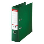 Папка-регистратор Esselte Standart Plus 81186 цветной ПВХ, А4+, 80мм, зеленая.