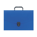 Папка-портфель пластиковый Attache FC40/0.6, A4, синий, с замком, 250х370х40мм