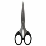 Ножницы BRAUBERG Classic 230933, 160 мм, классической формы, чёрные, 2-х сторонняя заточка