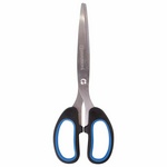 Ножницы BRAUBERG Classic+ 236448, 185 мм, классической формы, резиновые вставки, черно-синие